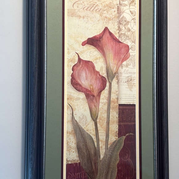 Beautiful professional custom matted and framed calla lily prints - Picture 2 of 3